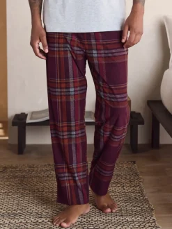 Carreaux gris/rouge bordeaux - Pyjama confortable à manches courtes Motionflex