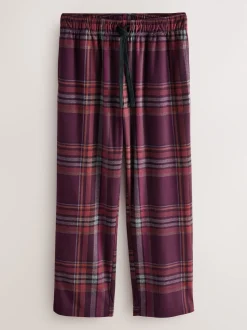 Carreaux gris/rouge bordeaux - Pyjama confortable à manches courtes Motionflex