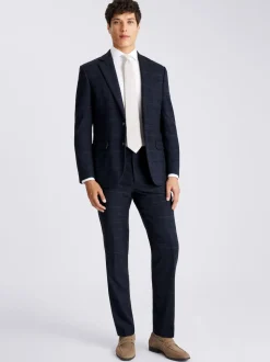 Carreaux noirs bleu marine - Habillé - Veste de costume MOSS