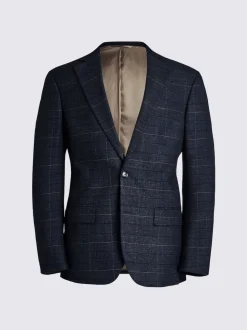 Carreaux noirs bleu marine - Habillé - Veste de costume MOSS