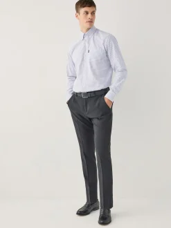 Carreaux Tattersall écru - Chemise Oxford ajustée Easy Iron Button Down