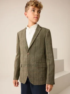 Carreaux vert/marron - Blazer (3-16ans)