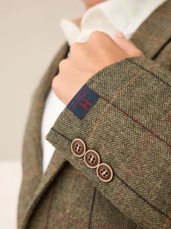 Carreaux vert/marron - Blazer (3-16ans)