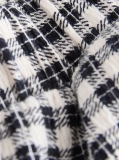 Carreaux vichy noir/blanc - Pantalons Jambe large Texture (3-16ans)