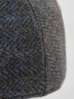 Casquette plate traditionnelle Brook Taverner Harris Tweed®