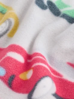 Cath Kidson Rouge/Écru Blanc Cars - Pyjama simple en laine polaire