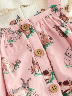 Cath Kidston Rose fleuri - Barboteuse imprimée en jersey pour bébé