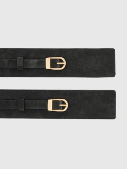 Ceinture corset Reiss Petula à double boucle en daim