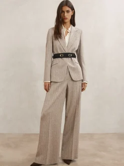 Ceinture corset Reiss Petula à double boucle en daim