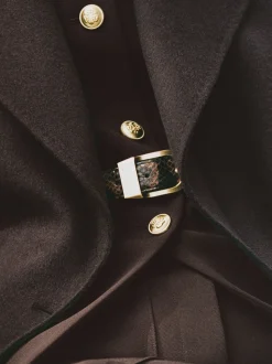 Ceinture en cuir à boucle incurvée Reiss Hazel