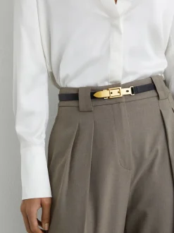 Ceinture en cuir avec boucle Reiss Cora