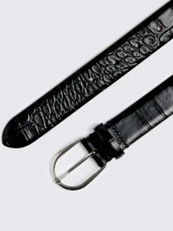 Ceinture MOSS croco italien
