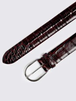 Ceinture MOSS croco italien