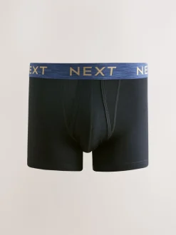 Ceinture noire riche chinée - Coupe standard - Caleçon A-Front 10 Pack