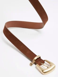 Ceinture River Island en daim à boucle bulle