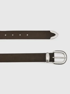 Ceinture style western en daim Reiss Austin