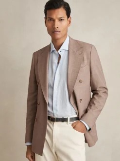 Ceintures à boucle angulaire en cuir Reiss Mateo