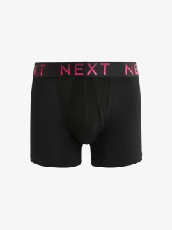 Ceintures noires à texte ombré - Coupe standard - Caleçon A-Front 10 Pack