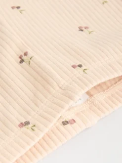 Cerise neutre - Ensemble 3 pièces : gilet en maille, haut à manches longues et leggings (0mois -3ans)