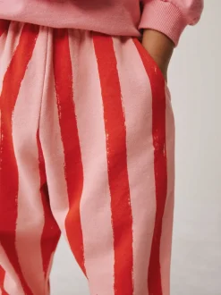 Cerise rembourrée rose - Ensemble haut à manches longues et pantalon barillet (3mois-7ans)