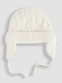 Chapeau JoJo Maman Bébé côtelé à pom-pom-pom