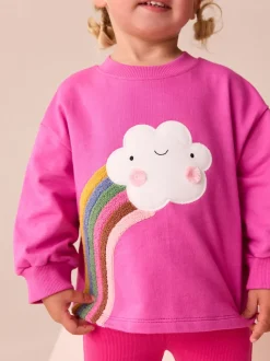Character rose arc-en-ciel - T-shirt à manches longues (3mths-7yrs)
