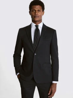 charbon de bois - Ajusté - MOSS Veste de costume extensible