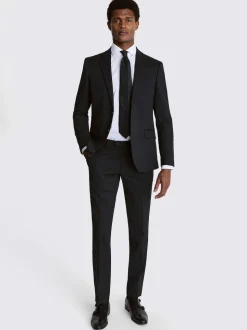 charbon de bois - Ajusté - MOSS Veste de costume extensible