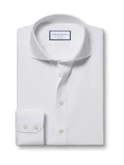 Charles Tyrwhitt Coupe ajustée  100% Cotton Cutaway Col Non Iron Poplin Chemises