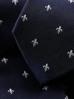 Charles Tyrwhitt cravate en soie Français Fleur De Lys
