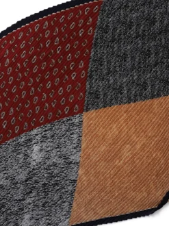 Écharpe Aela rouge plissée à motif paisley