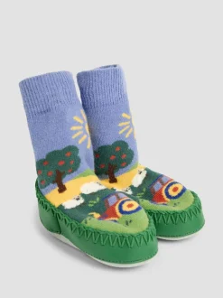 Chaussettes Jojo Maman Bébé Farm Scene Mocassins