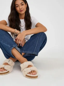 Chaussons Accessorize à boucle duveteuse