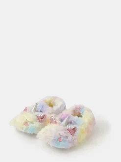 Chaussons Accessorize arc-en-ciel licorne pour fille