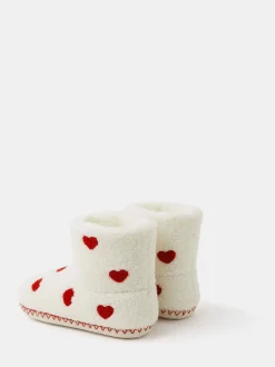 Chaussons Accessorize imprimé cœur fille