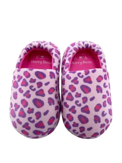 Chaussons Harry Bear imprimé léopard