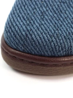 Chaussons Lazy Dogz Oliver bleus doublés chauds