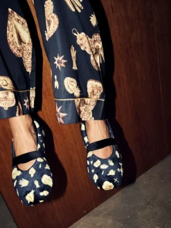 Chaussons Never Fully Dressed Charm Velour Mary Jane