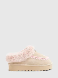 Chaussons River Island en fourrure