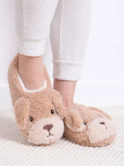 Chaussons Totes Toasties Ladies Novelty Dog à dos intégral