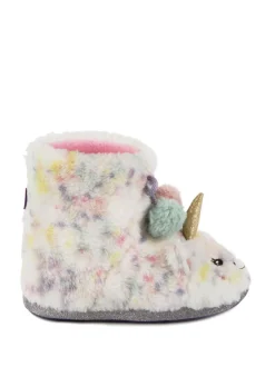 Chaussons Totes Totes licorne en fausse fourrure pour enfant