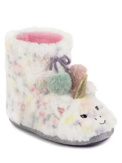 Chaussons Totes Totes licorne en fausse fourrure pour enfant