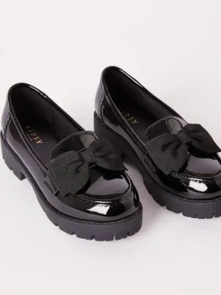 Chaussures d’école Lipsy vernies à nœud épais