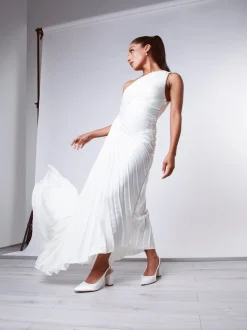 Chaussures de mariage Rainbow Club Faith ivoire coupe large en satin