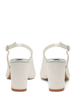 Chaussures de mariage Rainbow Club Faith ivoire coupe large en satin