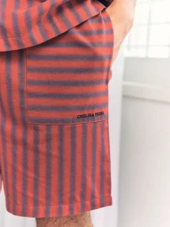 Chelsea Peers pyjama court à rayures floues