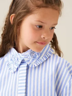 Chemise Angel & Rocket à rayures et col corsage