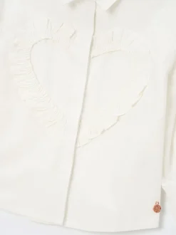 Chemise Angel & Rocket Adelle à imprimé cœur à volants