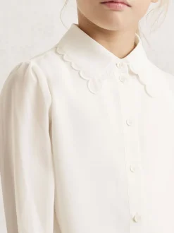 Chemise boutonnée à bord festonné Reiss Elia