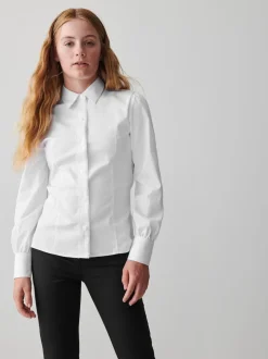 Chemise d’école Clarks ajustée à manches longues